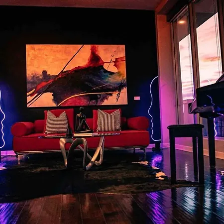 Appartement Downtown Dallas Art Penthouse Piano & Free Parking